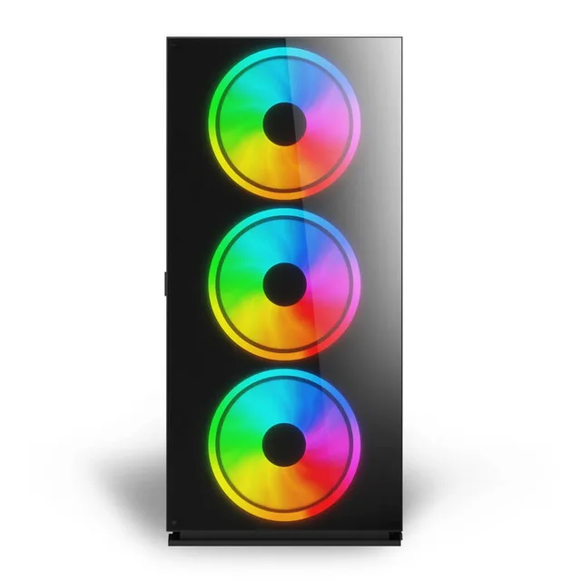 Savio PC Case Prime X1 ARGB Glass Black Midi Tower