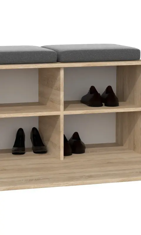 Topeshop OPAL SZAFKA SONOMA Shoe Organizer Closed Oak