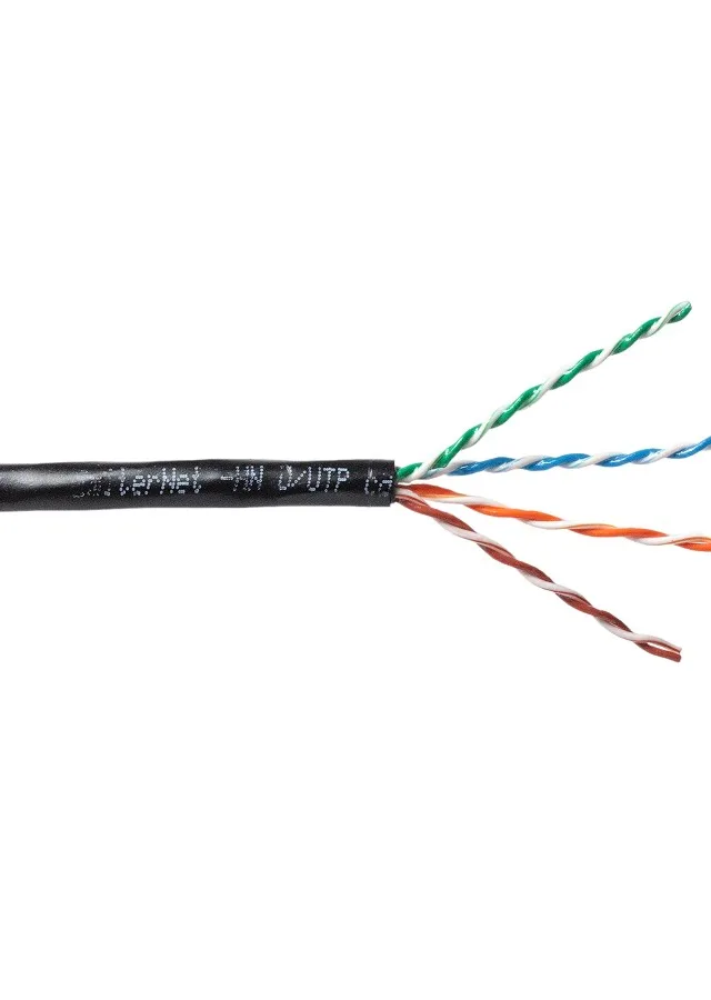 Kabel EmiterNet zewnętrzny żelowany UTP (U/UTP) kat.5e, drut 4x2x0,5, PE+GEL