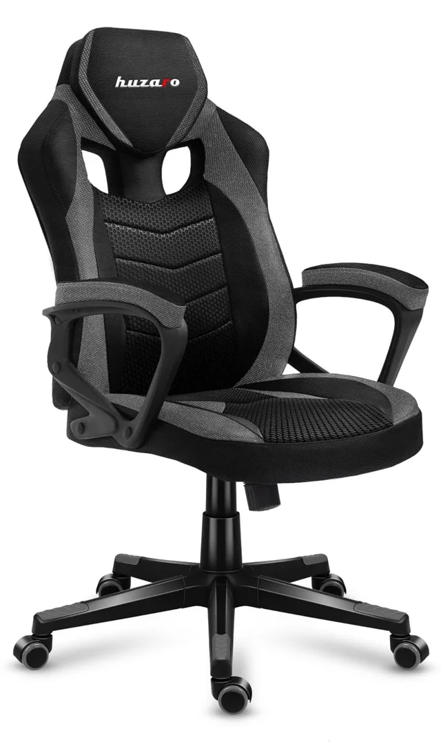 Huzaro FORCE 2.5 GREY MESH Gaming Armchair Mesh Seat Black Grey