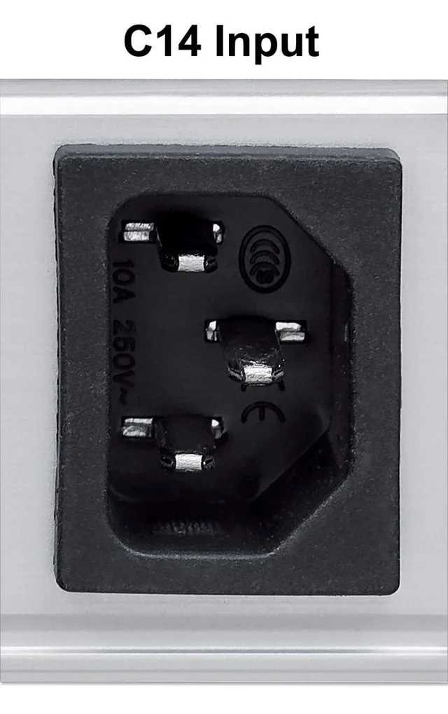 Intellinet Vertical Rackmount 24-Output Power Distribution Unit (PDU), 20 x C13 & 4 x Output C19, Removable Power Cable, Rear C20 Input