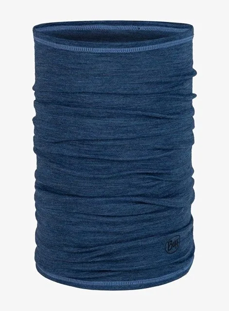 Buff Lightweight Merino Wool Multifunctional Scarf Blue