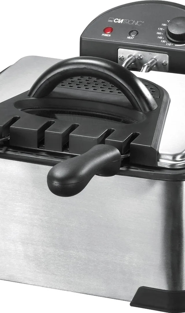 Clatronic FR 3195 Fryer 4 L 2000 W Black Stainless Steel