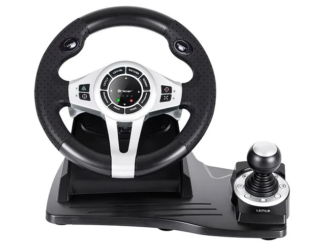 Tracer TRAJOY46524 Gaming Controller Black Steering Wheel Pedals PlayStation 4 Playstation 3