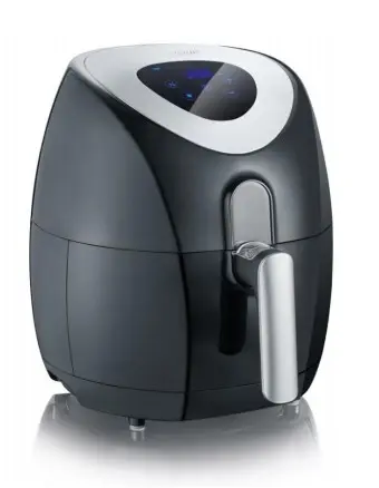 Severin 2430 Single 3.2 L Stand-Alone 1500 W Hot Air Fryer Black Stainless Steel