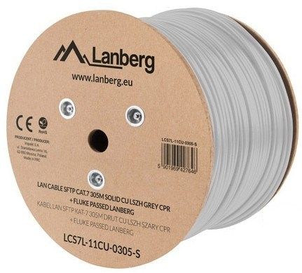 Lanberg LCS7L-11CU-0305-S networking cable White 305 m Cat7 S/FTP (S-STP)