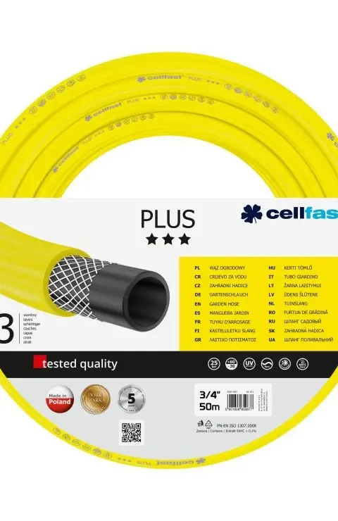 CELLFAST GARDEN HOSE PLUS SIZE: 3/4 LENGTH: 50m