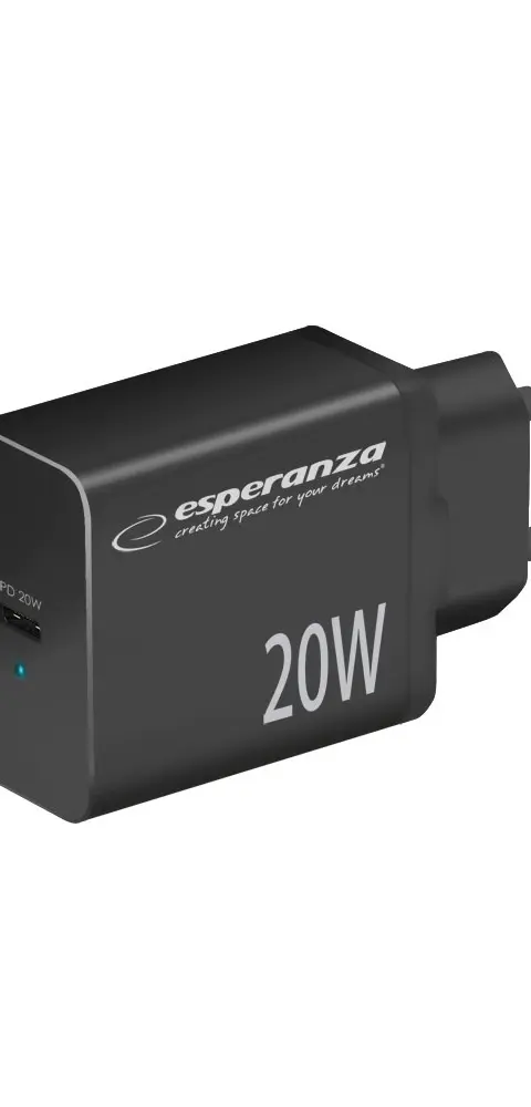Esperanza EZC104K Mains Charger 20W Black