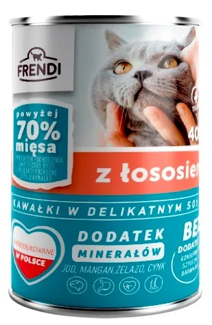 FRENDI With Salmon Chunks In Delicate Sauce - Wet Cat Food - 400g