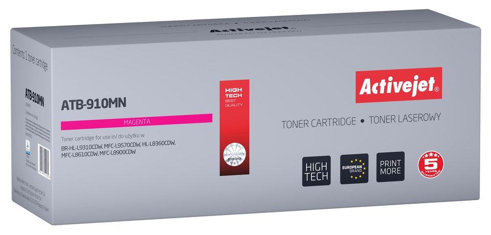 Activejet toner ATB-910MN (replacement Brother TN-910M; Supreme; 9000 pages; purple)