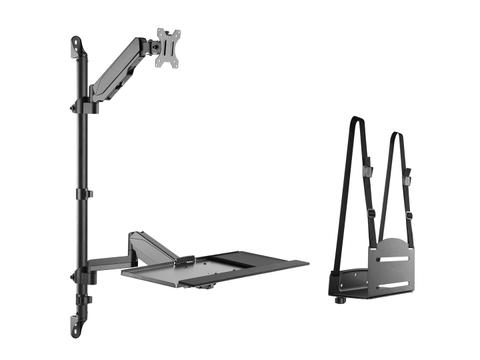 Equip Wandmontierte Workstation 17"-32"/1TFT 8Kg Black Lite Retail
