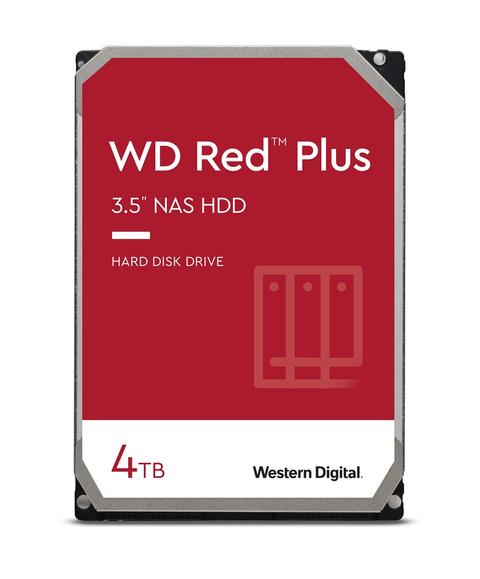 Western Digital Red Plus internal hard drive 4 TB 5400 RPM 256 MB 3.5" Serial ATA III