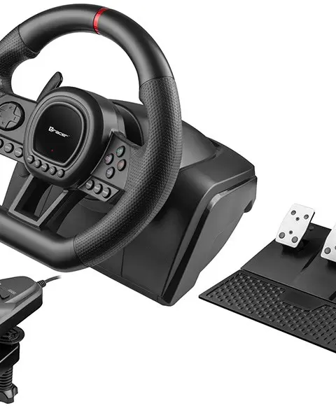 Tracer TRAJOY47345 Gaming Controller Black Steering Wheel Pedals PlayStation 4 PlayStation 3 Xbox One Xbox 360 Switch PC