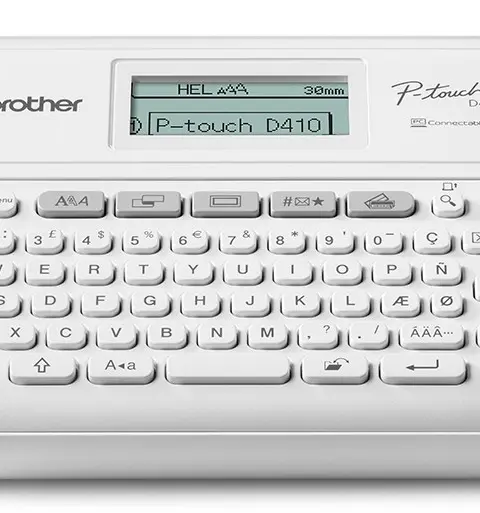 Brother PT-D410 label printer Thermal transfer 180 x 180 DPI 20 mm/sec Wired TZe QWERTY