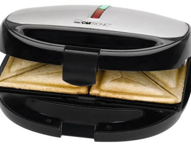 Clatronic ST/WA 3670 Sandwich Maker 800 W Black Stainless Steel