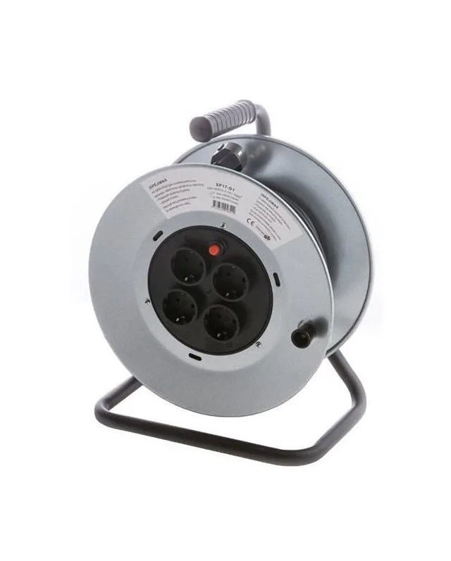 EXT CORD XP17-D1 3X1.5 25M 4V REEL MET