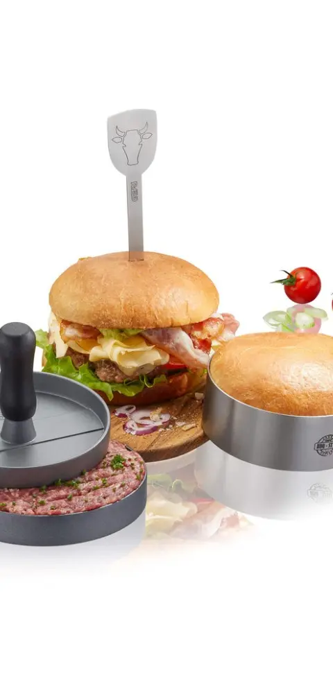 GEFU BBQ G-89494 - 3-Piece Burger Set