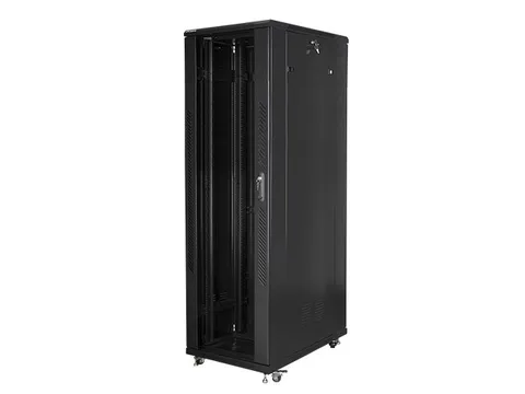 Lanberg FF01-8042-12B rack cabinet 42U Freestanding rack Black