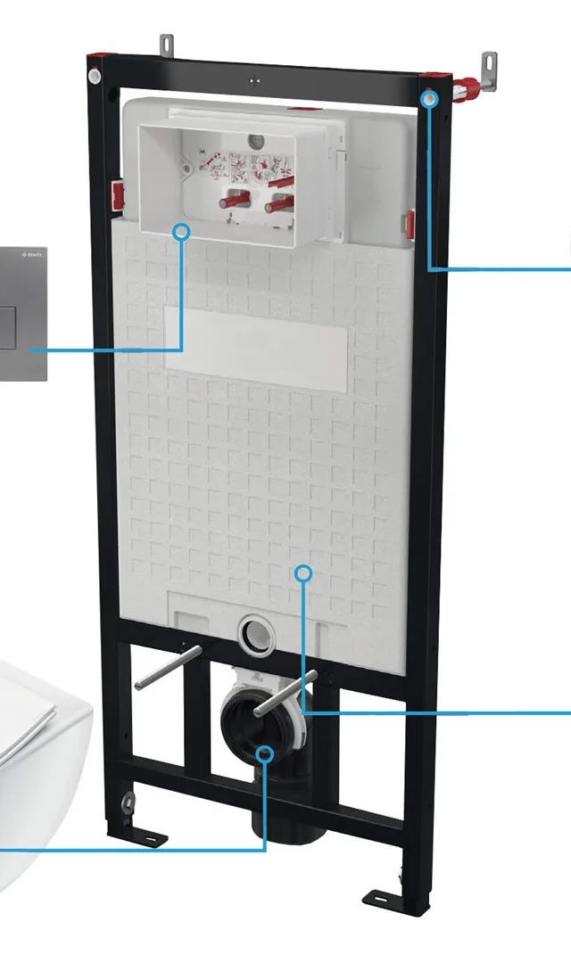 6-in-1 concealed toilet set