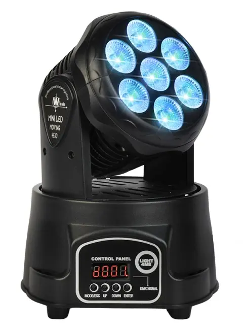 LIGHT4ME COMPACT PMH 7x8W LED Wash Moving Head