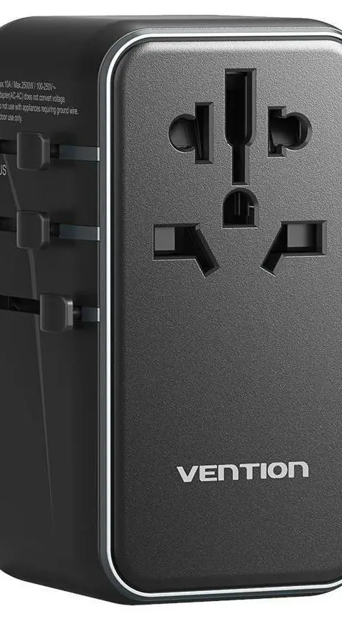 Adapter With Vention 100W Charger 1xUSB-A 3xUSB-C
