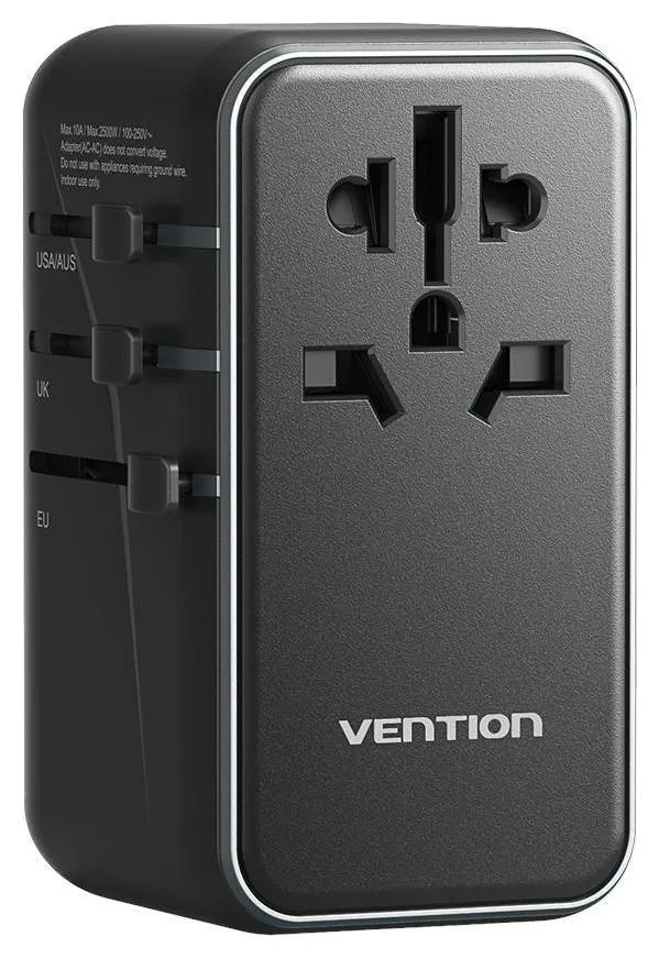 Adapter With Vention 100W Charger 1xUSB-A 3xUSB-C