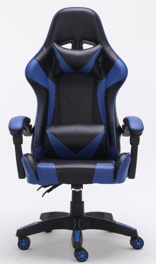 Topeshop FOTEL REMUS NIEBIESKI Office/Computer Chair Padded Seat Padded Backrest