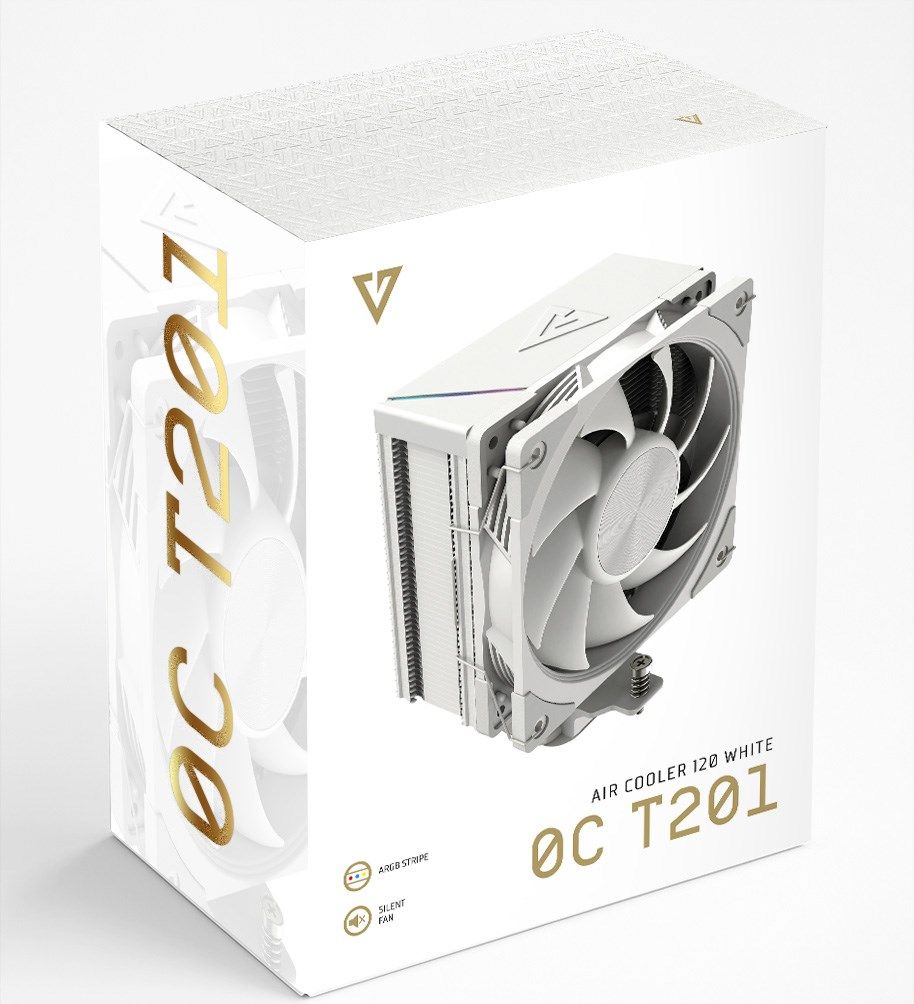 MODECOM Volcano 0C T201 Processor Air Cooler 12 Cm White