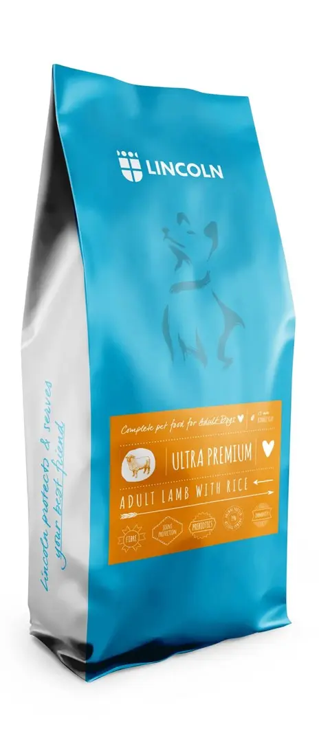 LINCOLN Ultra Premium Medium And Large Lamb With Rice - Dry Dog Food - 12kg