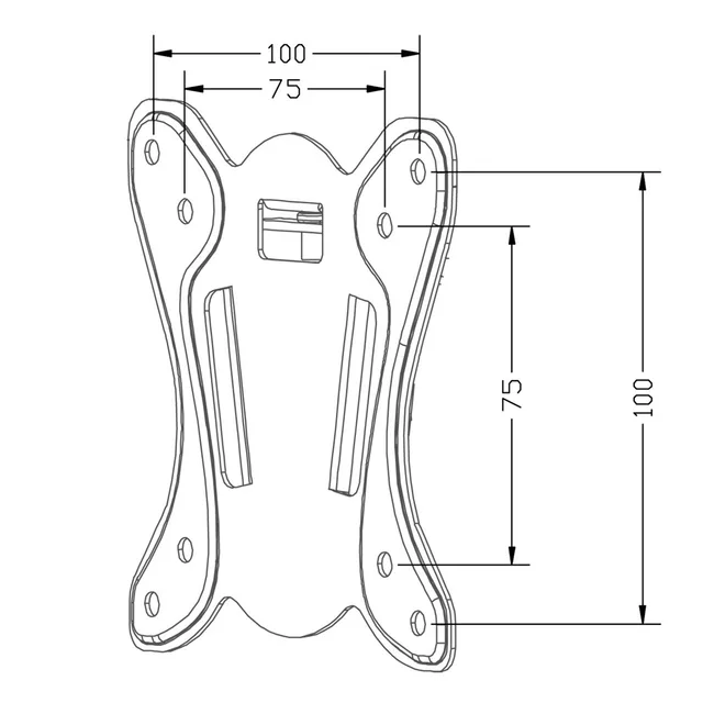 Maclean MC-715A TV Mount TV Holder Max VESA 100x100 13-27 25kg