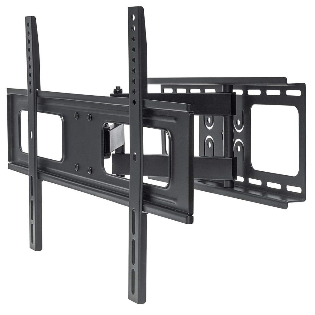 Manhattan Wall Mount for TV & Monitors (Full Motion), For screens 37" to 65", VESA compatibility: all between 200x200mm to 600x400mm - check the dimensions of the four mounting holes on back of screen to ensure it fits, Max 50kg, Black, Bracket, Lifetime Warranty