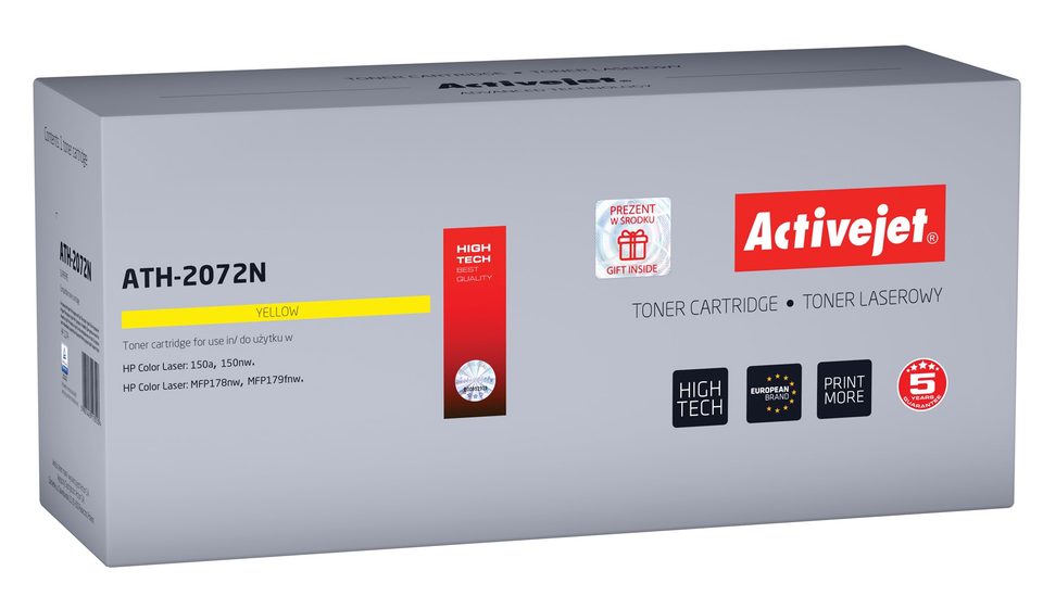 Activejet ATH-2072N toner (replacement for HP 117A 2072A; Supreme; 700 pages; yellow)