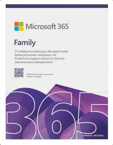 Microsoft 365 Family 6 Users, 12 Months Subscription