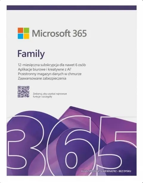 Microsoft 365 Family 6 Users, 12 Months Subscription
