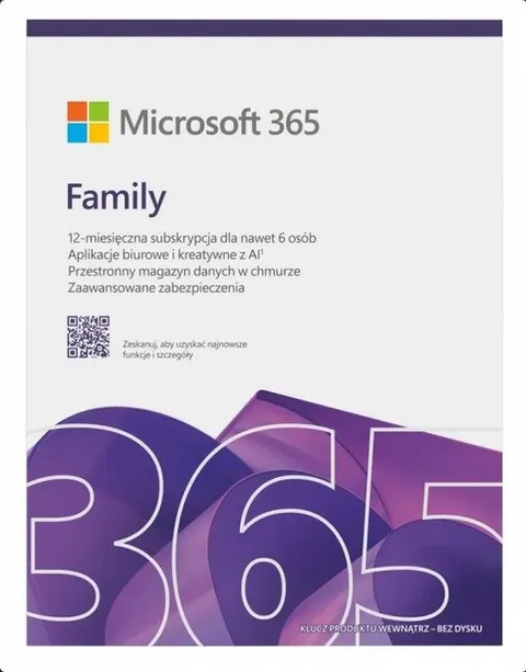 Microsoft 365 Family 6 Users, 12 Months Subscription