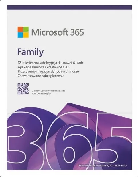 Microsoft 365 Family 6 Users, 12 Months Subscription