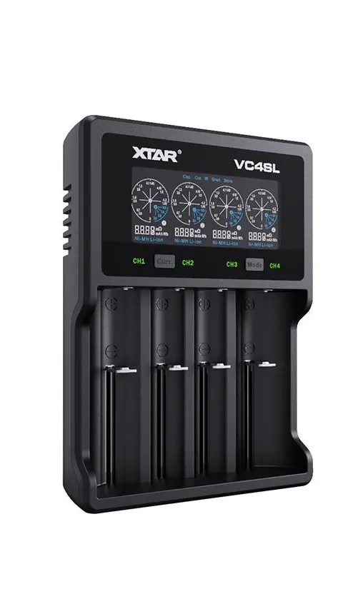 XTAR VC4SL Battery Charger To Li-Ion / Ni-MH / Ni-CD 18650