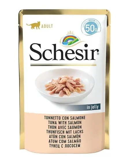 SCHESIR In Jelly Tuna With Salmon - Wet Cat Food - 50 G