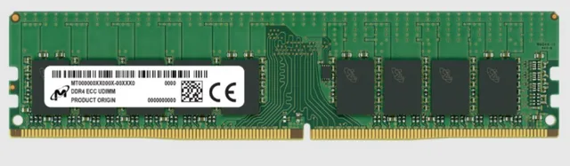 Micron MTA18ASF2G72AZ-3G2R1R memory module 16 GB 1 x 16 GB DDR4 288-pin DIMM ECC