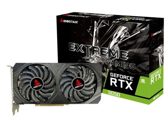 Biostar VN3516RF68 graphics card NVIDIA GeForce RTX 3050 6 GB GDDR6