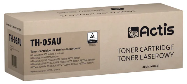 Actis TH-05AU Universal toner for HP printers, Replacement HP 05A CE505A, CF280A; Standard; 2800 pages; black