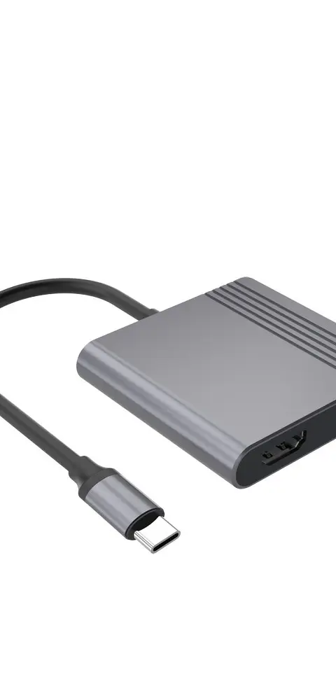 Gembird A-CM-HDMIFDPF-01 USB-C To HDMI DP Adapter 4K 60Hz Black