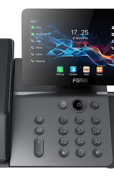 Fanvil V66 Pro, Premium IP Phone / SIP / POE / Gigabit / USB-Port / Bluetooth / Wi-Fi / BT Handset