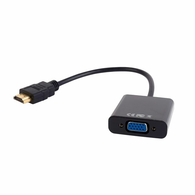 Gembird A-HDMI-VGA-03 video cable adapter 0.15 m HDMI Type A (Standard) VGA (D-Sub) Black