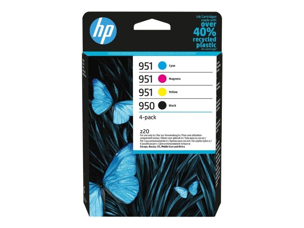 HP 950 Black/951 Cyan/Magenta/Yellow 4-pack Original Ink Cartridges