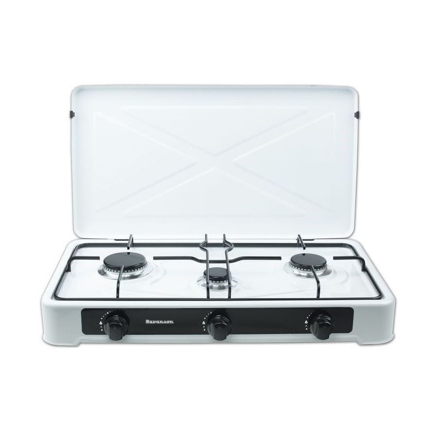 Countertop Hob Gas Ravanson K-03TB [White; 3 Zone(S)]