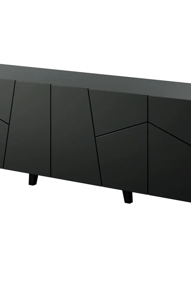 RTV Cabinet ETNA 200x42x52 Matte Black