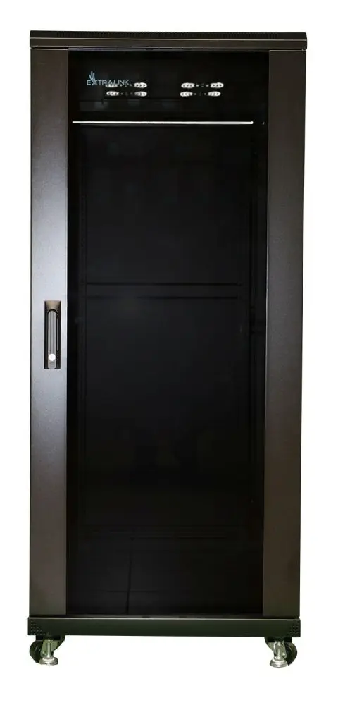 Extralink 32U Rackschrank 600x800 Schwarz, Stehend