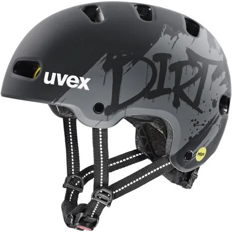 Kask Rowerowy DziecięCy UVEX Kid 4 Style MIPS Dirt Black Matt