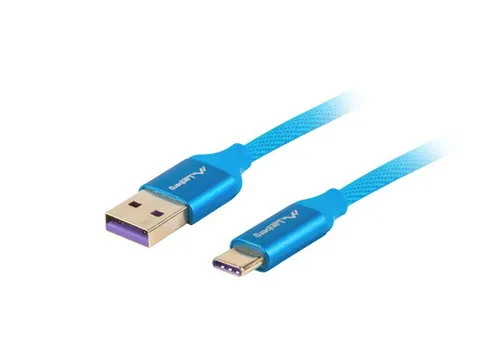 Lanberg CA-USBO-21CU-0010-BL USB cable USB 2.0 1 m USB A USB C 0.48 Gbit/s Blue